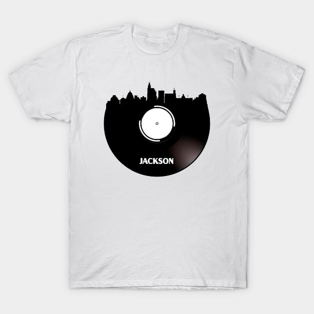 Jackson Mississippi Vinyl T-Shirt by Ferrazi